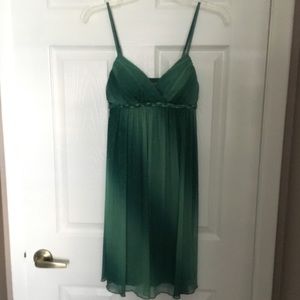 Sparkly / Glittering Green Knee Length Dress
